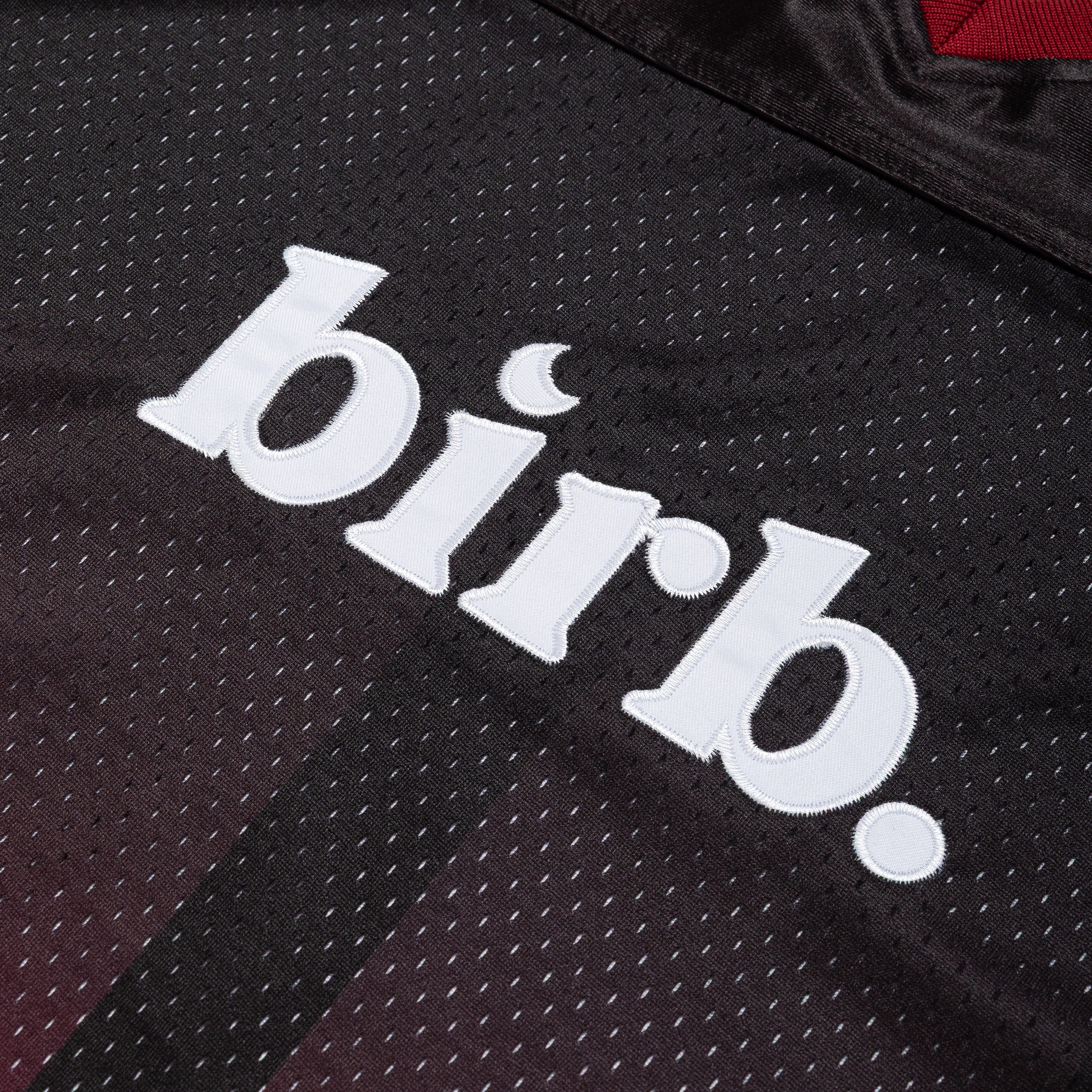 birb Mesh Jersey in Black/Burgundy