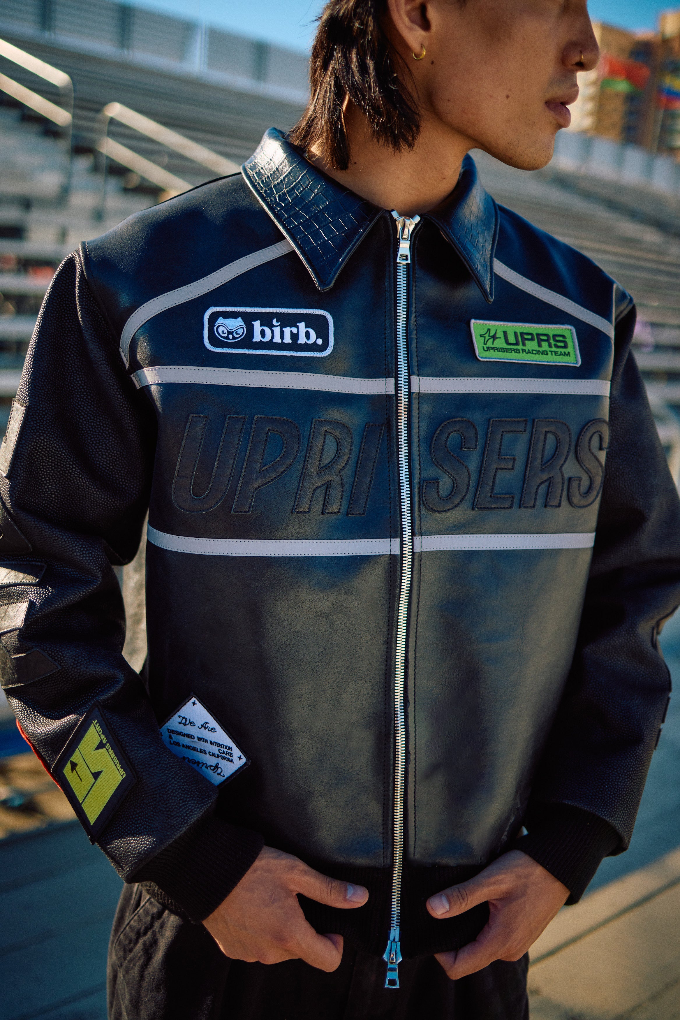 UPRISERS LAB x BIRB Leather Jacket