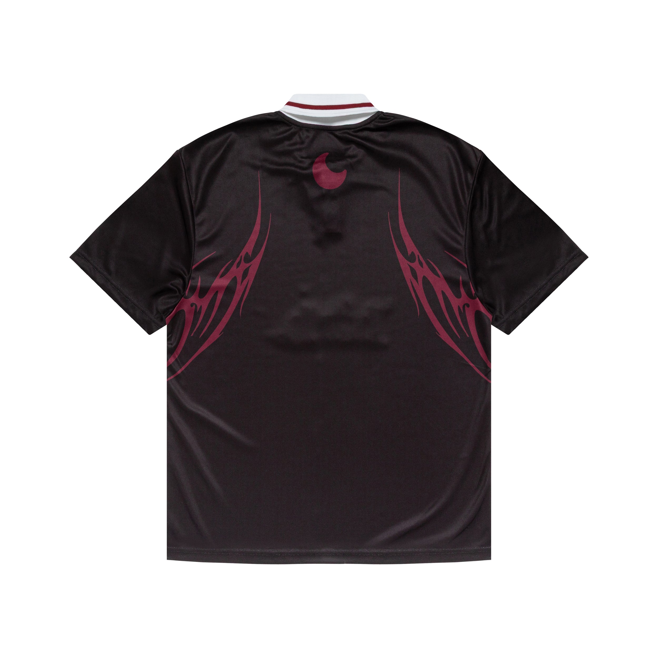 birb Rugby Jersey in Black/Burgundy