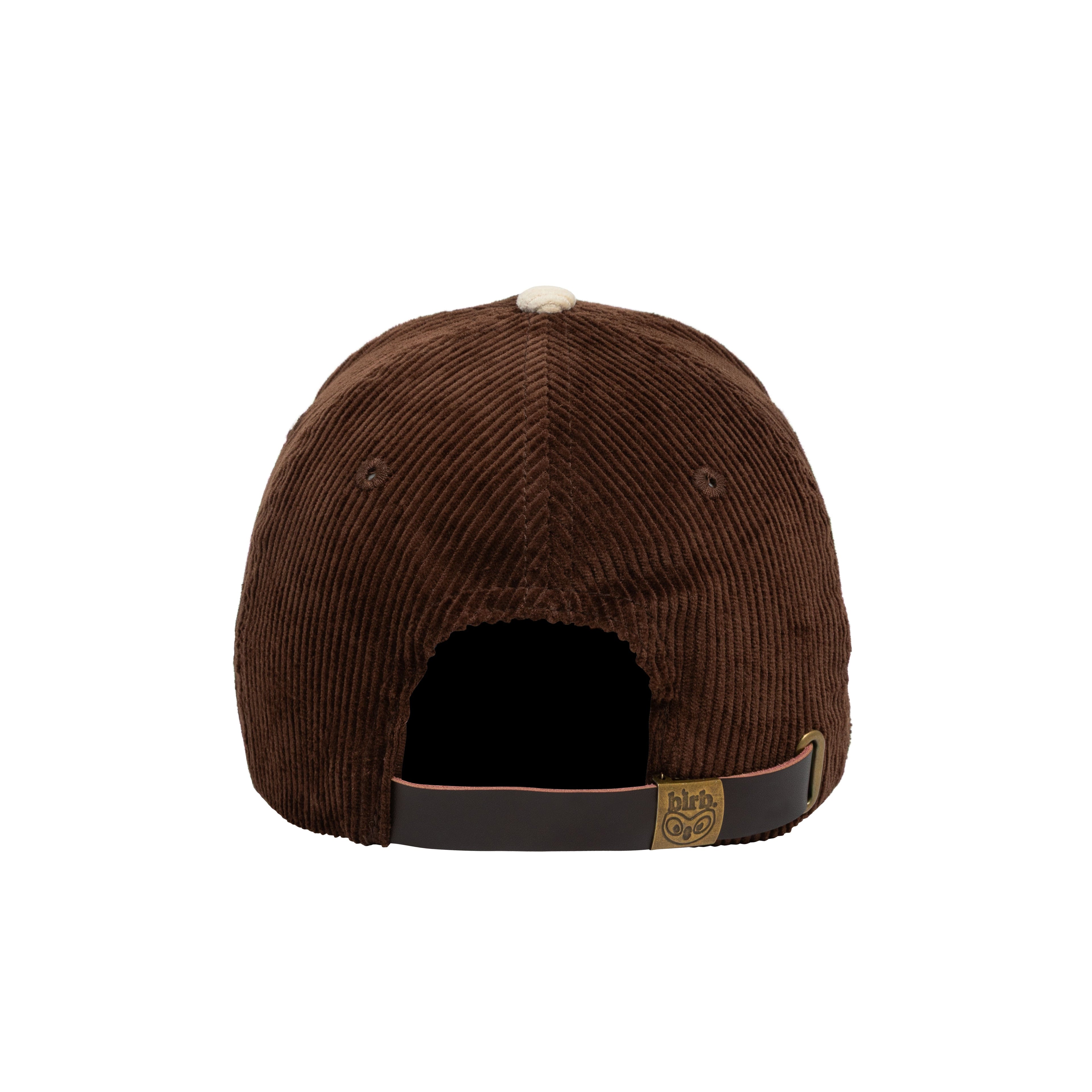 birb Corduroy Cap in Brown/Cream