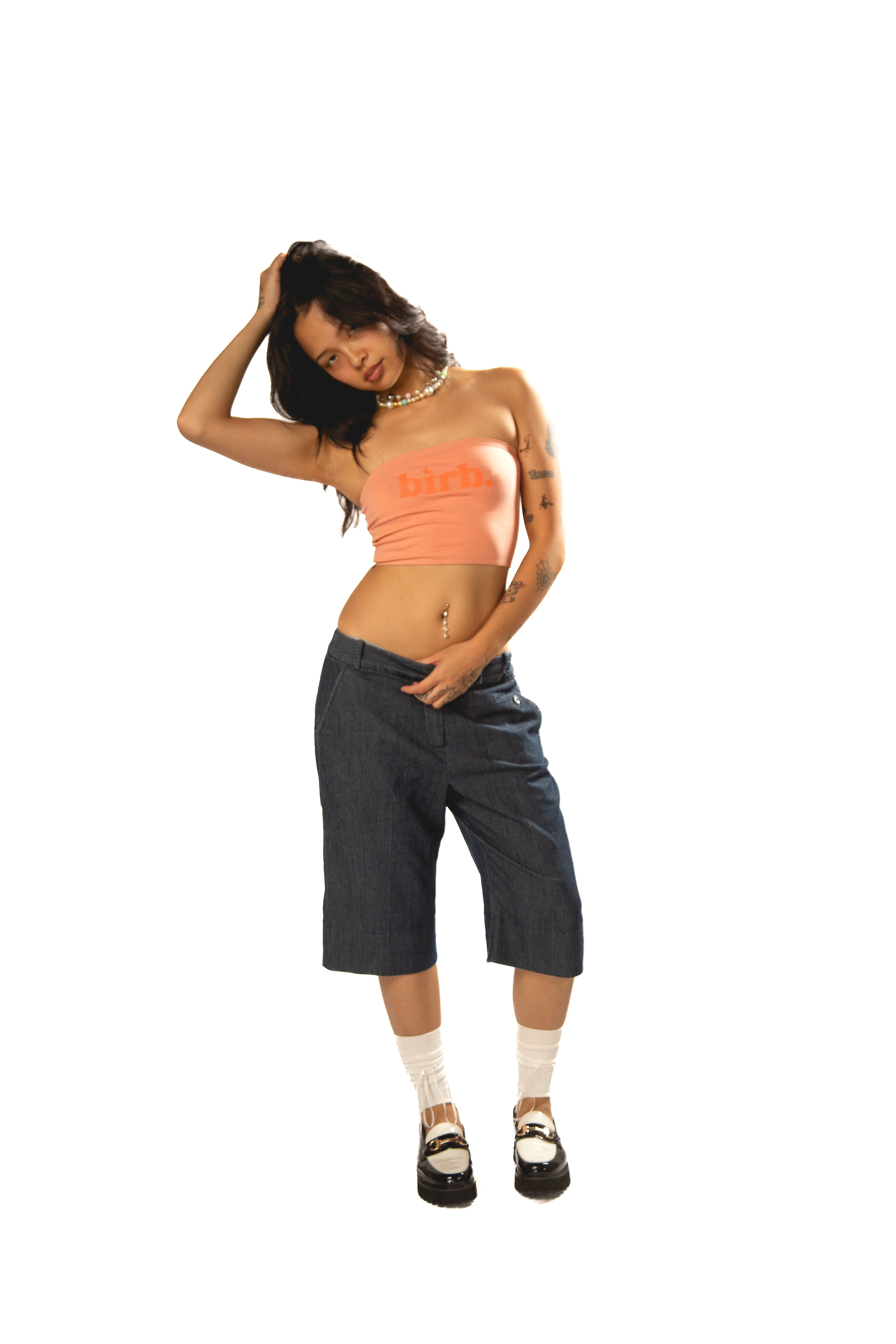 birb Tube Top in Coral